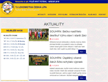 Tablet Screenshot of fotbal.loko-cl.cz